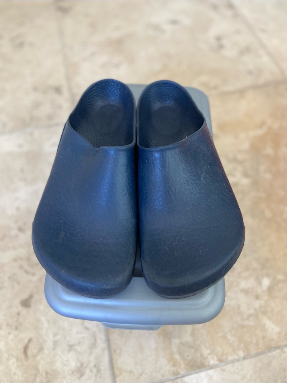 Birkenstock Women's Navy Slip-On Clogs